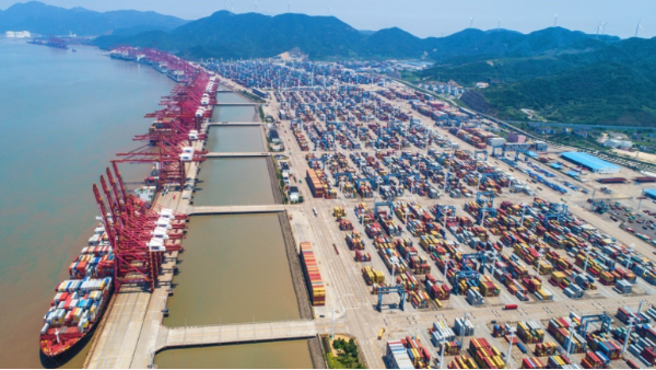 宁波港梅山码头将于9月1日整体恢复正常运作
