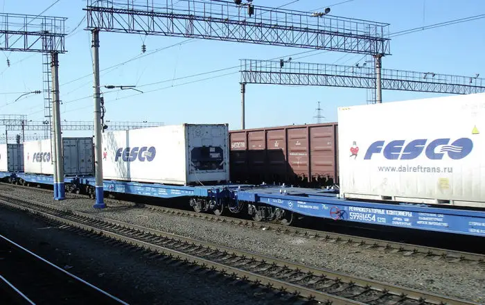 俄罗斯铁路运输集装箱