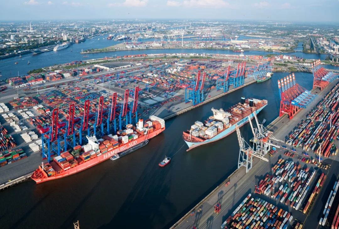 德国汉堡港的货运吞吐量出现逆势增长
