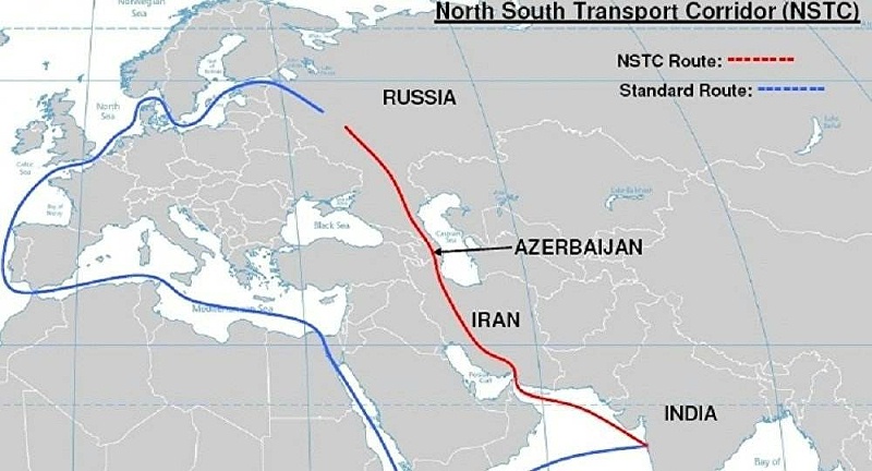 国际南北运输走廊路线图部分
