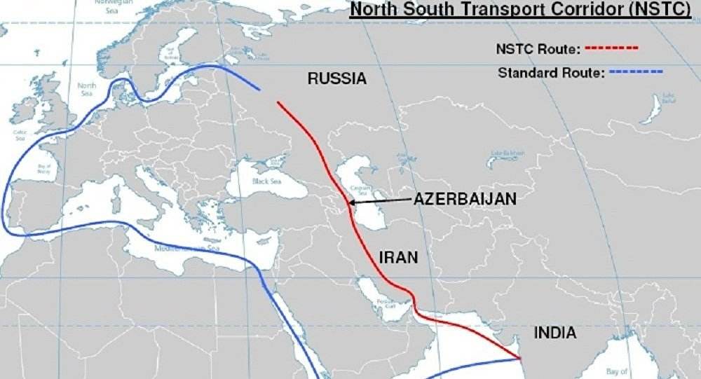 俄罗斯利用国际南北运输走廊来推动与伊朗和印度的贸易